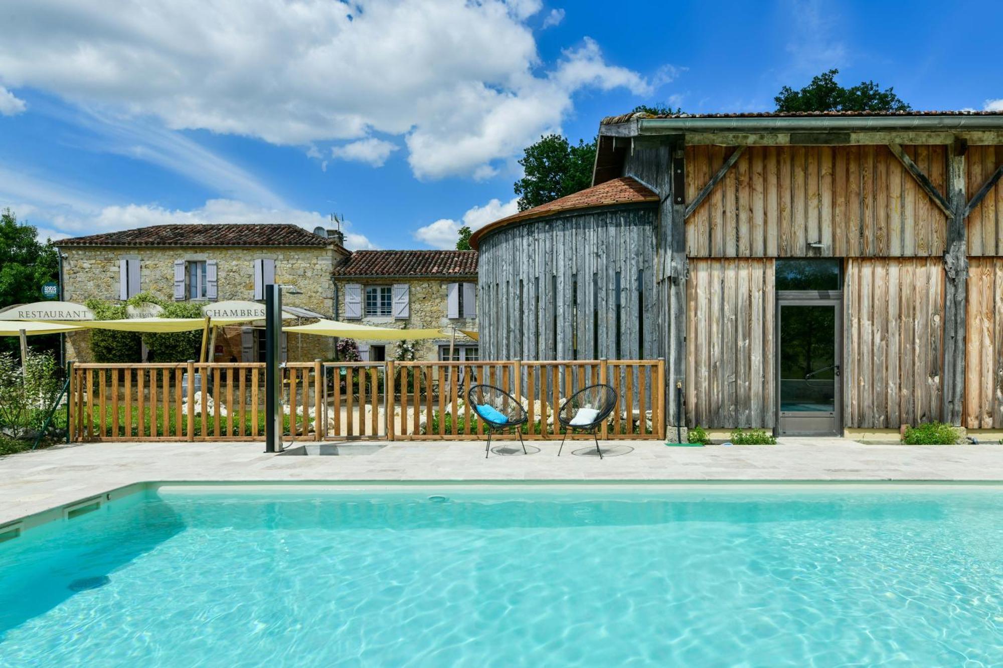Logis L'Auberge De Larressingle Dış mekan fotoğraf